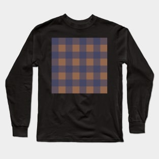 Little Critter Plaid - Light Brown and Navy Long Sleeve T-Shirt